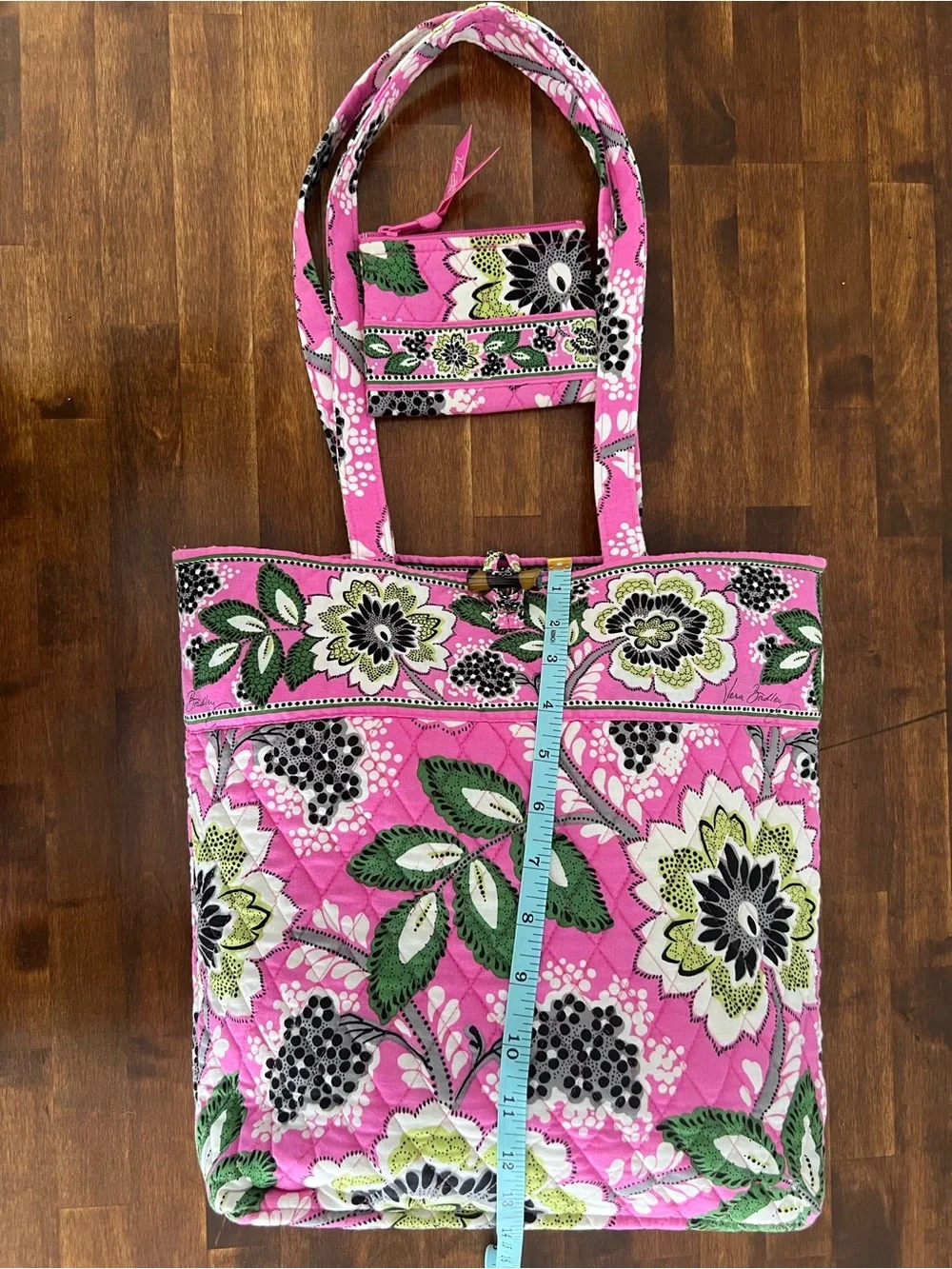 Vera Bradley Priscilla Pink Toggle Tote & Coin Purse